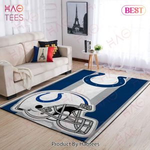 Indianapolis Colts Nfl Area Rugs Team Logo Helmet Living Room Carpet Sports Rug Regtangle Carpet Floor Decor Home Decor