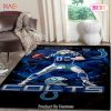 Indianapolis Colts Nfl Area Rugs Football Living Room Carpet Team Logo Wooden Style Home Rug Regtangle Carpet Floor Decor Home Decor