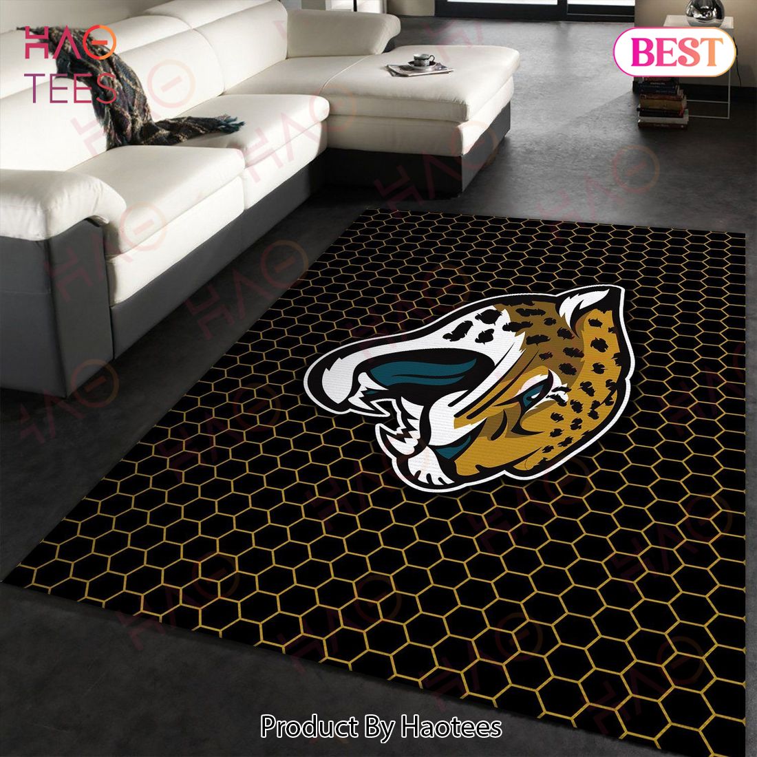 Jacksonville Jaguars NFL Area Rugs Carpet Mat Kitchen Rugs Floor Decor