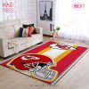 Kansas City Chiefs Distressed Football Team Nfl Living Room Carpet Kitchen Area Rugs