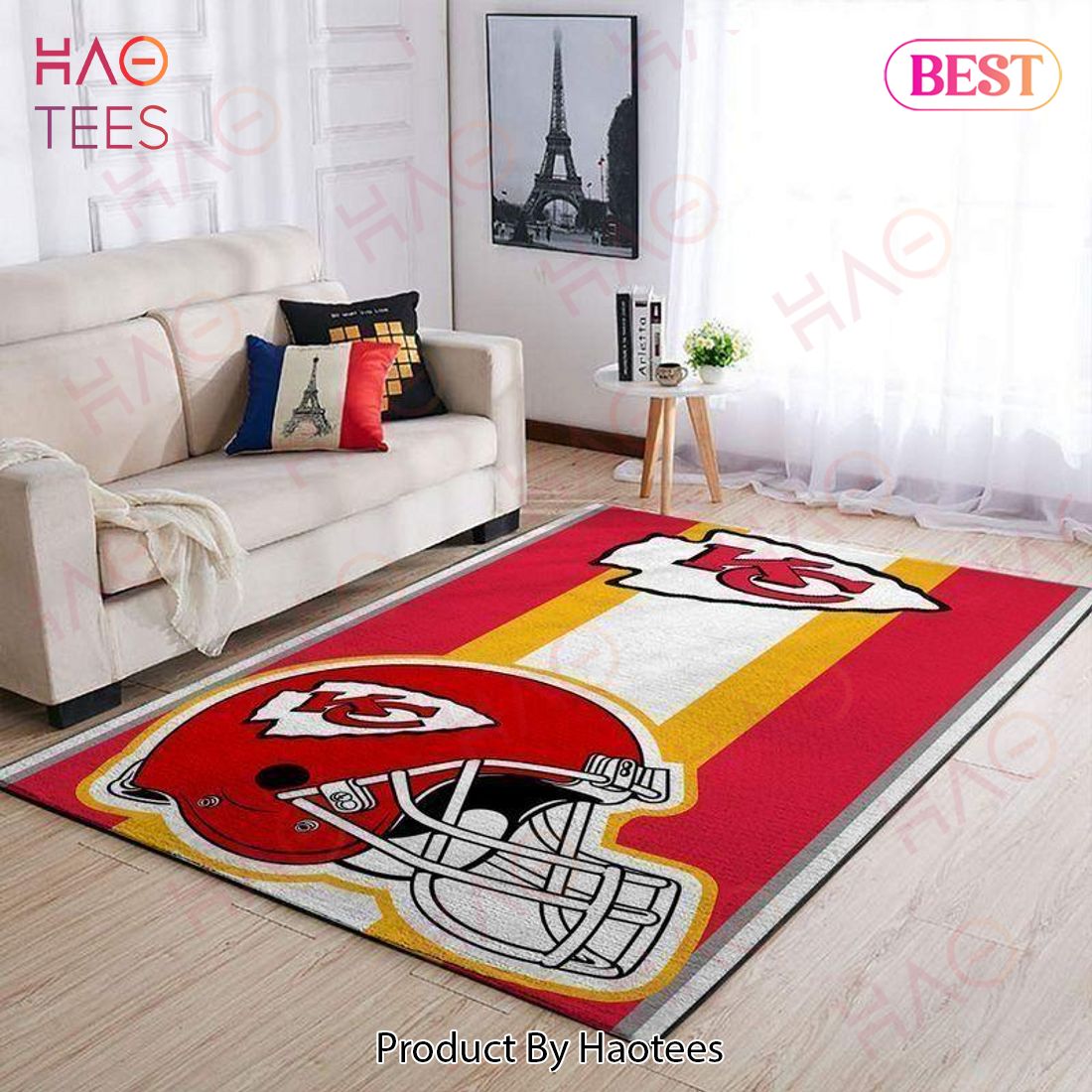 Kansas City Chiefs Area Rug Nfl Football Team Logo Carpet Living Room Rugs Rug Regtangle Carpet Floor Decor Home Decor - SB31