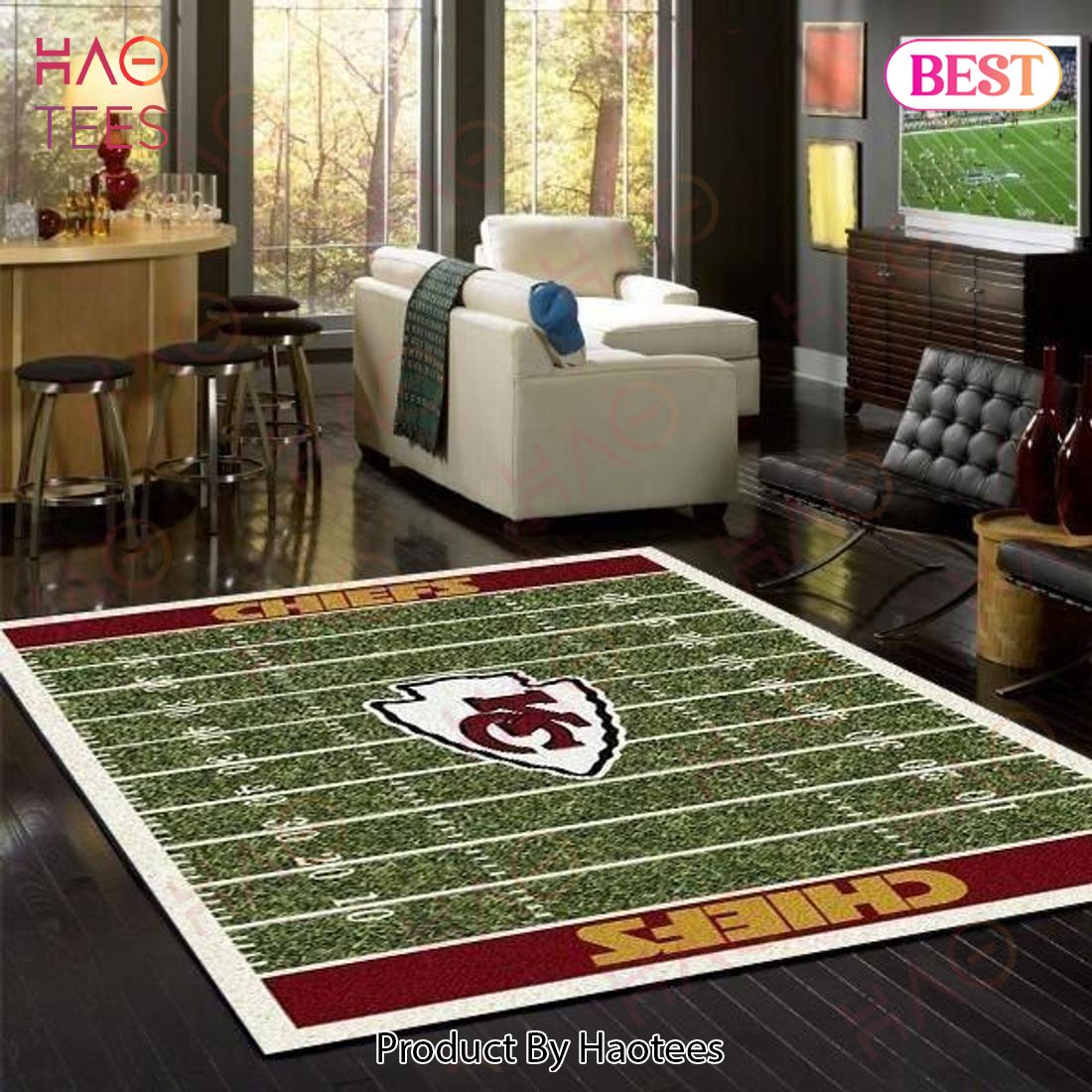 Kansas City Chiefs Area Rug Nfl Football Team Logo Carpet Living Room Rugs Rug Regtangle Carpet Floor Decor Home Decor V835