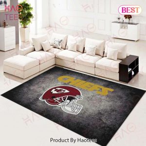 Kansas City Chiefs Football Team Nfl Helmet Distressed Living Room Carpet Kitchen Area Rugs