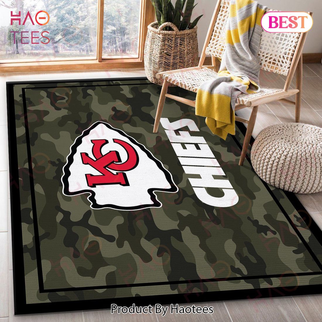 Kansas City Chiefs NFL Area Rugs Carpet Mat Kitchen Rugs Floor Decor