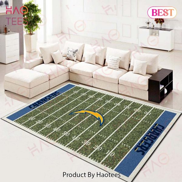 Los Angeles Chargers Football Team Nfl Field Living Room Carpet Kitchen Area Rugs