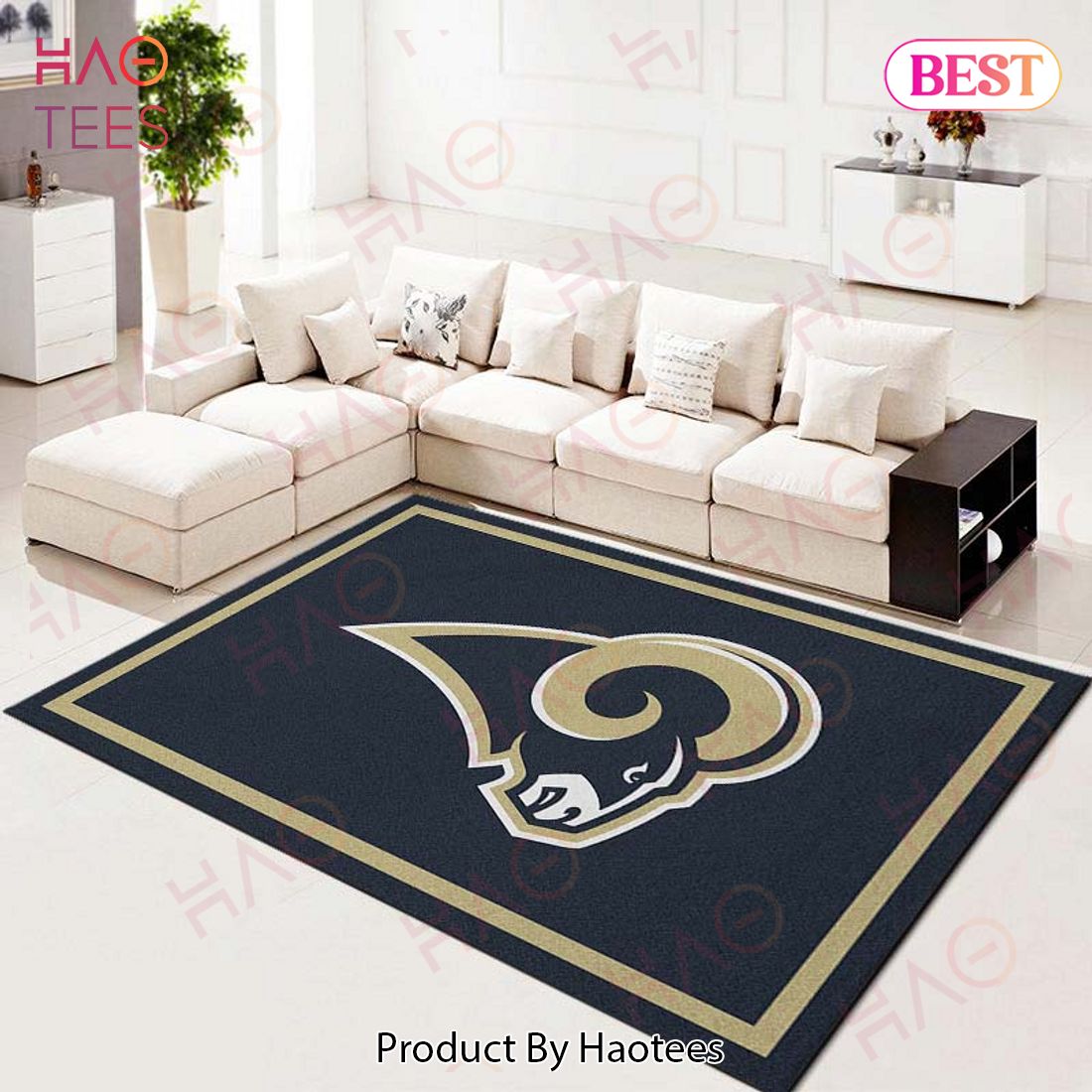 Los Angeles Rams Nfl Football Team Spirit Living Room Carpet Kitchen Area Rugs
