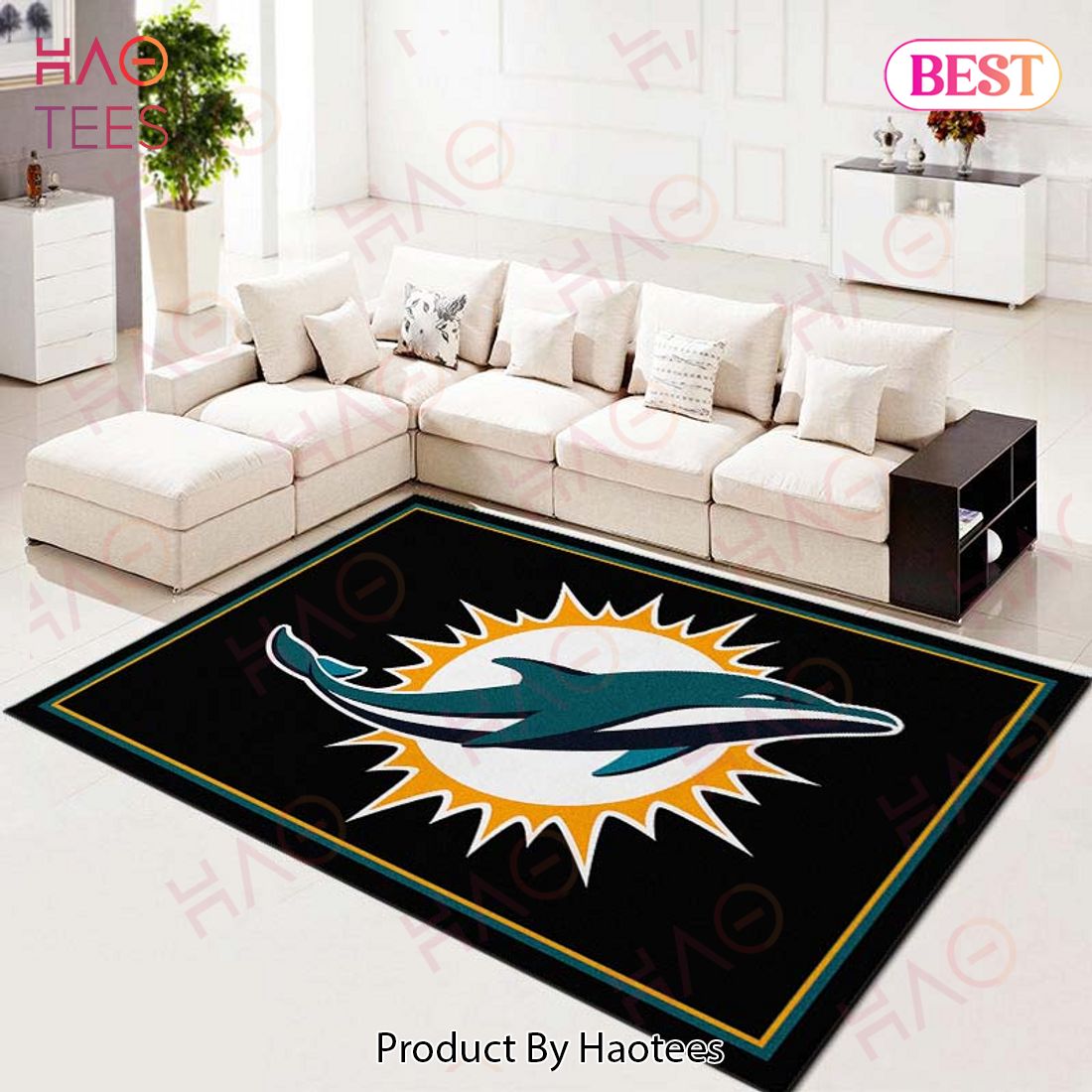 Miami Dolphins Nfl Football Team Spirit Living Room Carpet Kitchen Area Rugs