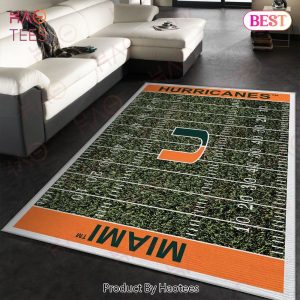 NFL Miami Hurricanes Area Rugs Carpet Mat Kitchen Rugs Floor Decor