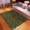 Pretty Golden Retrieve And Sunflower Christmas Gift Area Rugs Carpet Mat Kitchen Rugs Floor Decor