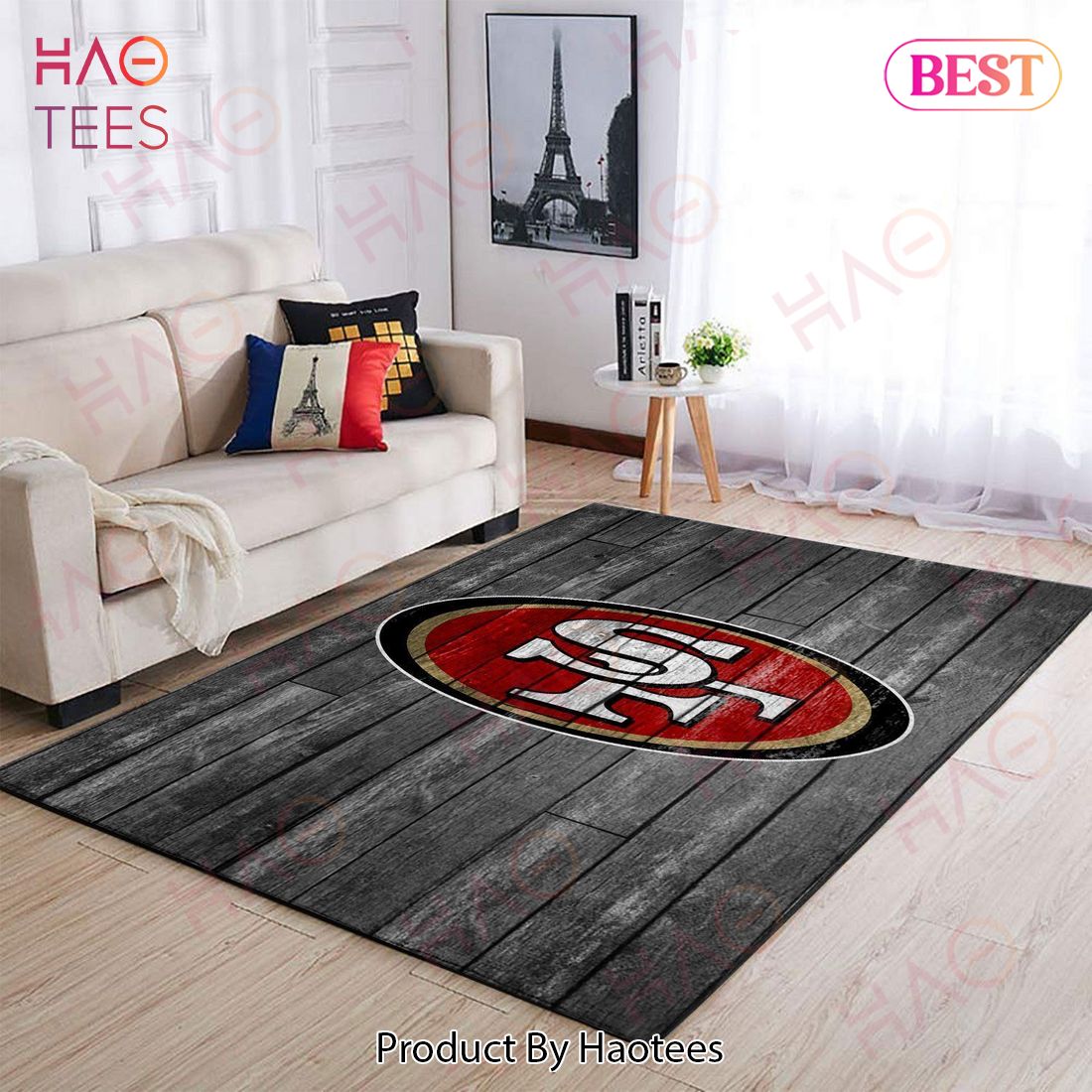San Francisco 49Ers Nfl Team Logo Grey Area Rugs Wooden Style Living Room Carpet Sports Rug Regtangle Carpet Floor Decor Home Decor San Francisco 49Ers Nfl Team Logo Grey Area Rugs Wooden Style Living Room Carpet Sports Rug Regtangle Carpet Floor Decor Home Decor