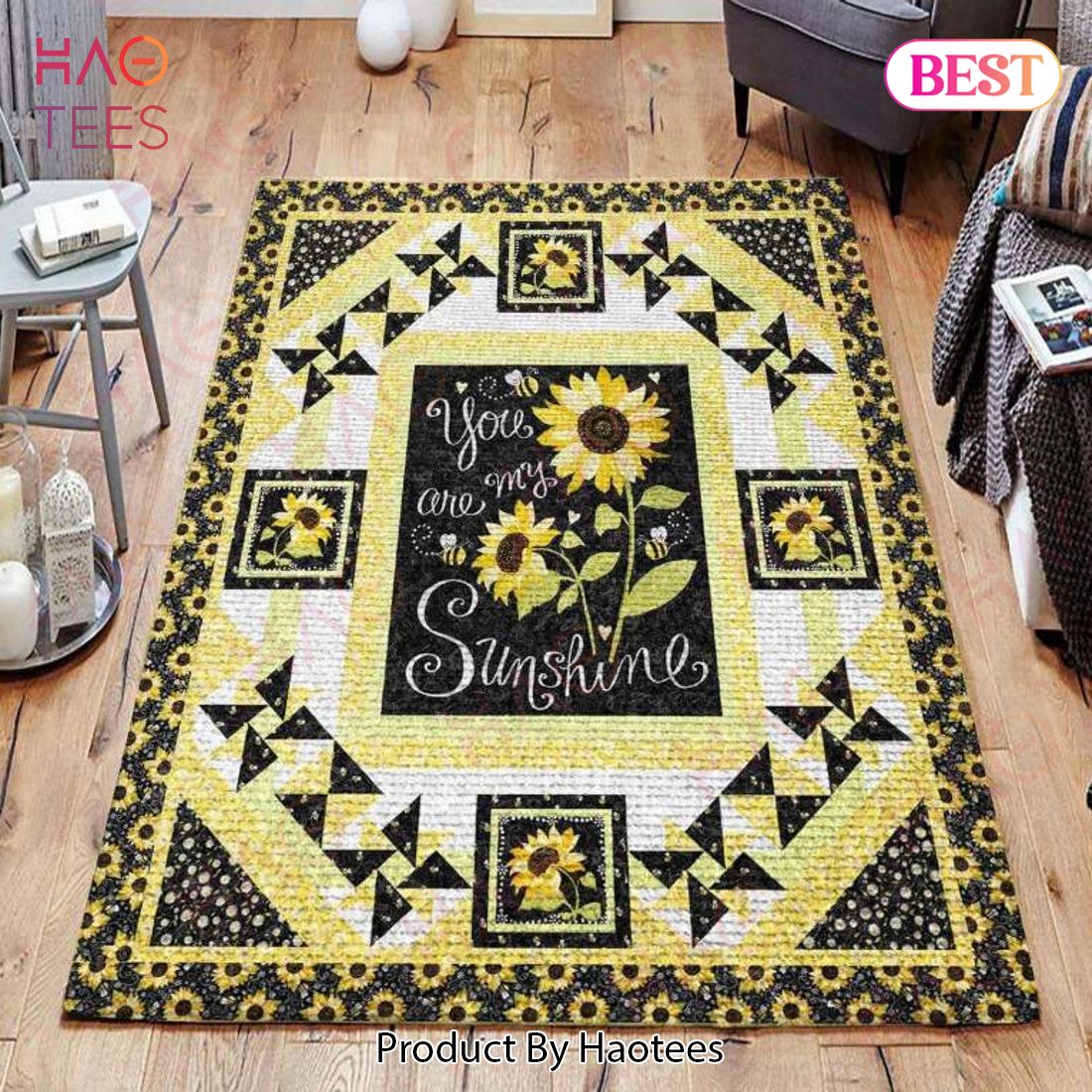Sunflower  Area Rugs Carpet Mat Kitchen Rugs Floor Decor – B661