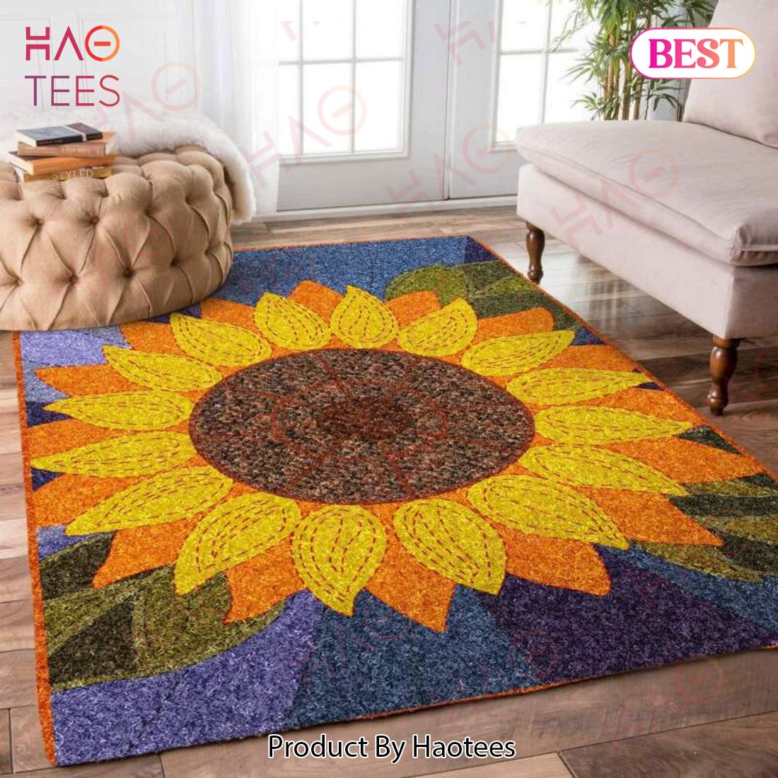 Sunflower  Area Rugs Carpet Mat Kitchen Rugs Floor Decor – E681