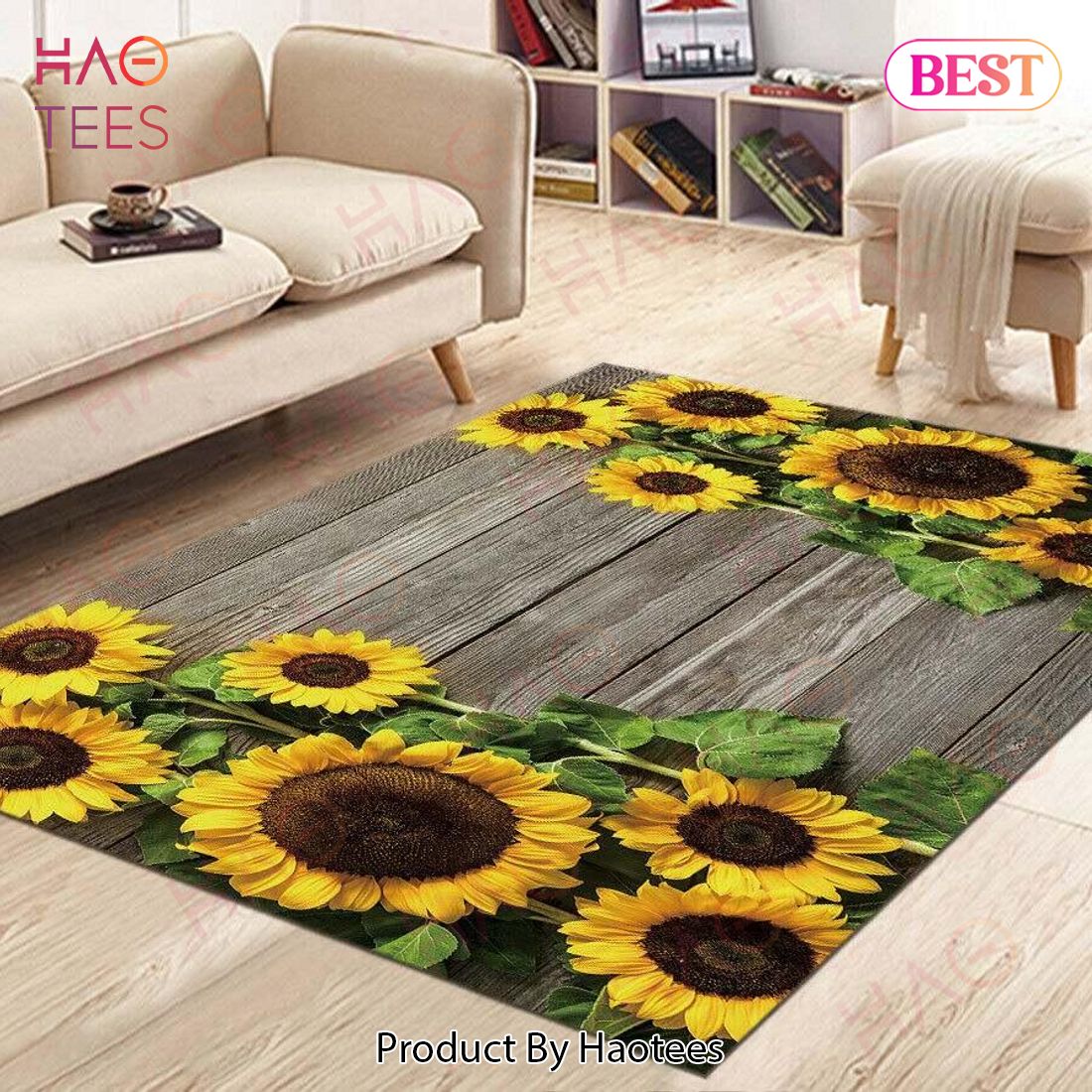 Sunflower  Area Rugs Carpet Mat Kitchen Rugs Floor Decor – GA11