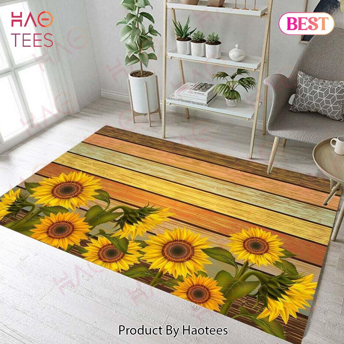Sunflower  Area Rugs Carpet Mat Kitchen Rugs Floor Decor – LW71