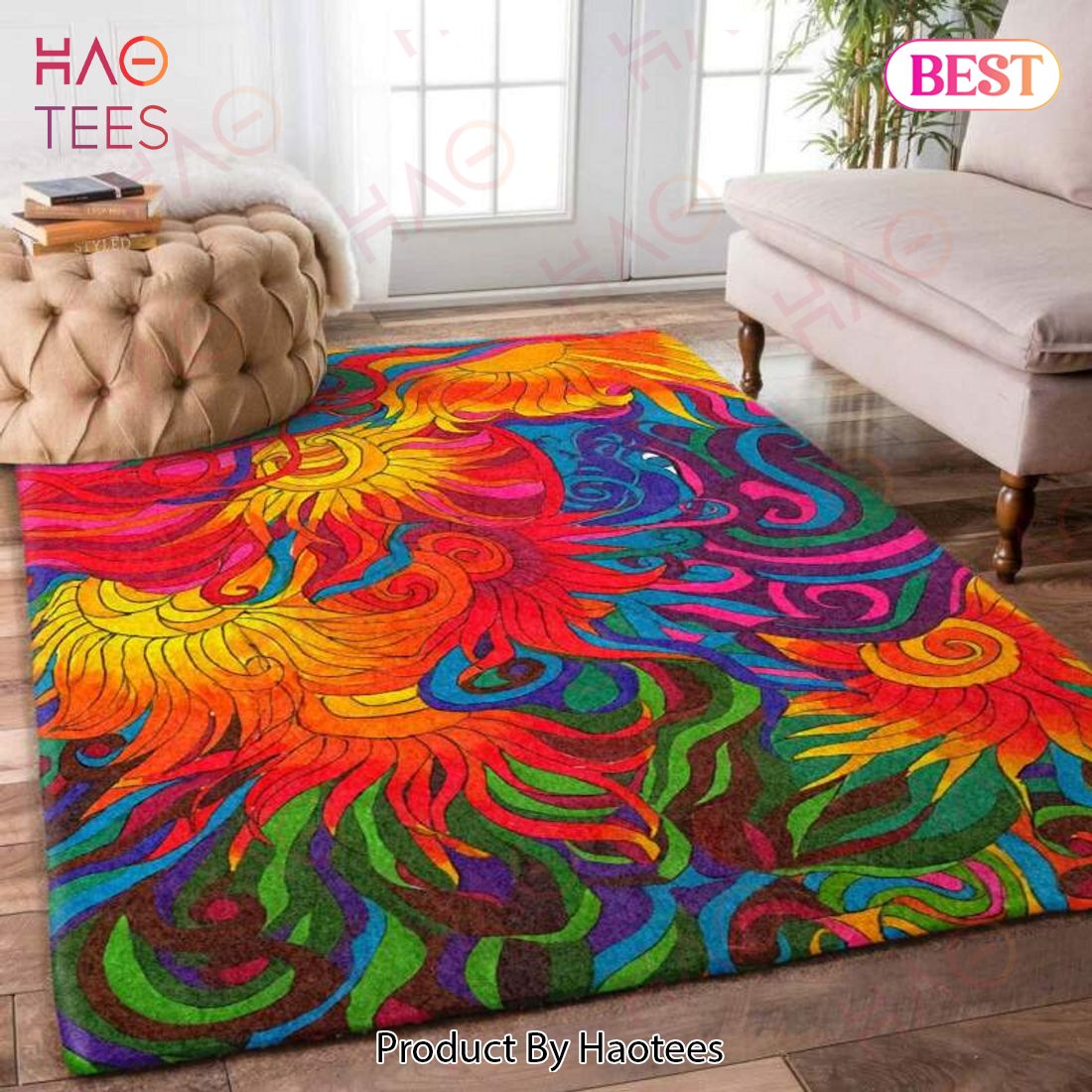 Sunflower  Area Rugs Carpet Mat Kitchen Rugs Floor Decor – MG41