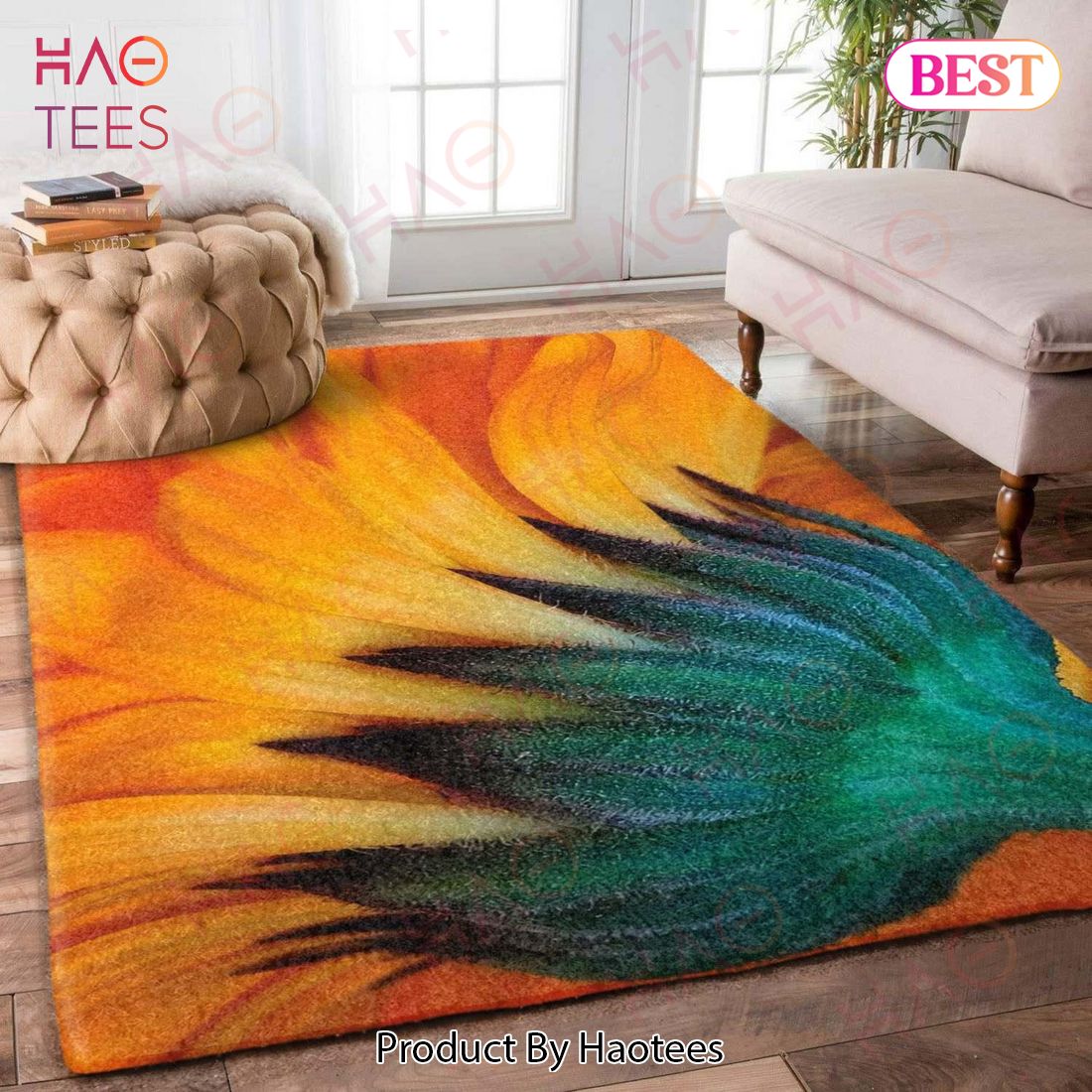 Sunflower  Area Rugs Carpet Mat Kitchen Rugs Floor Decor - TO41