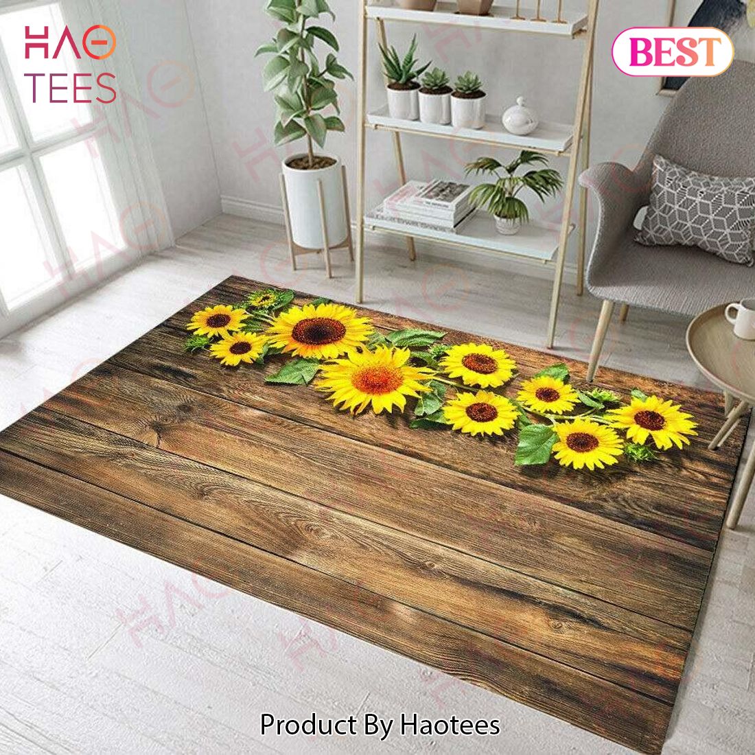Sunflower  Area Rugs Carpet Mat Kitchen Rugs Floor Decor – V631