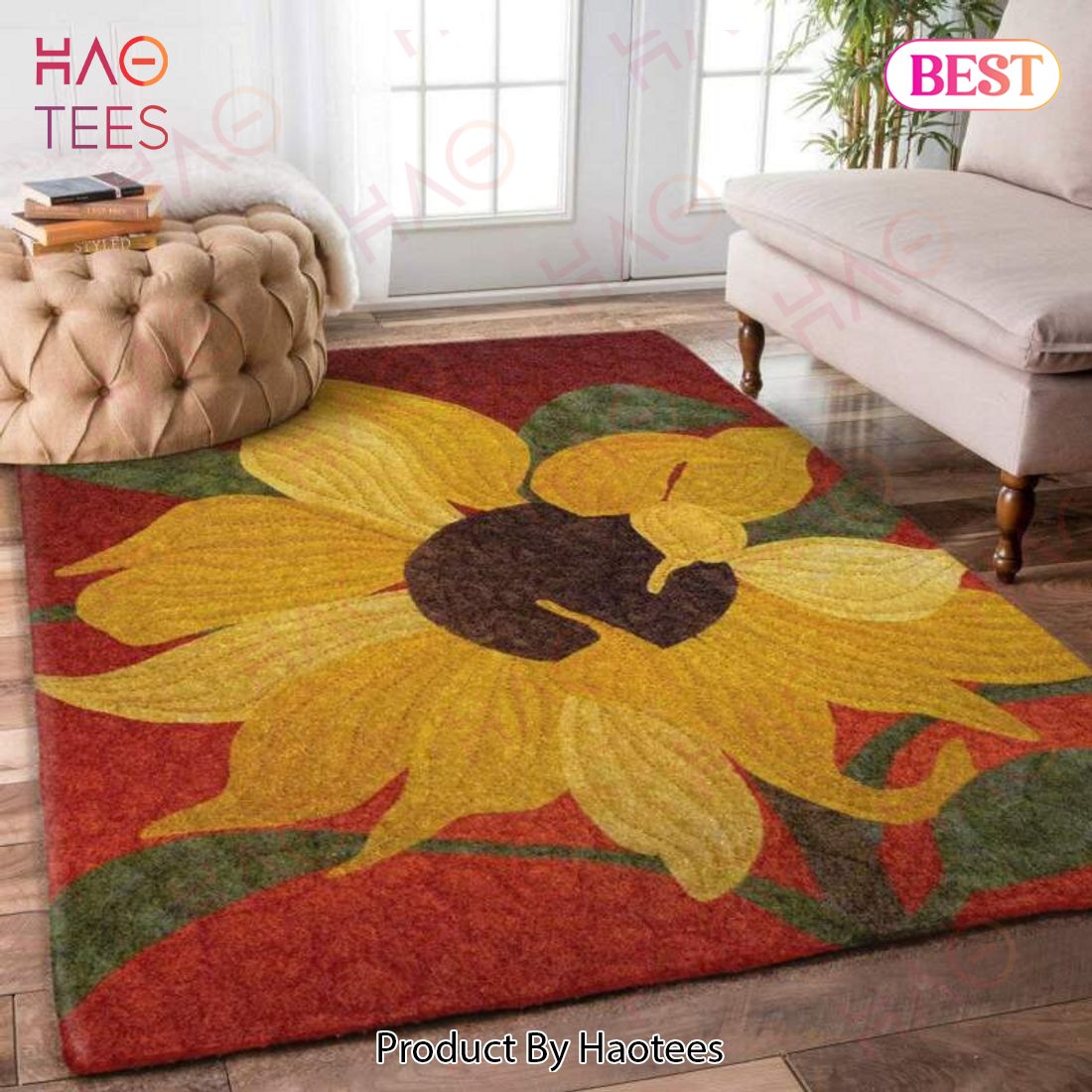 Sunflower  Area Rugs Carpet Mat Kitchen Rugs Floor Decor – YB61