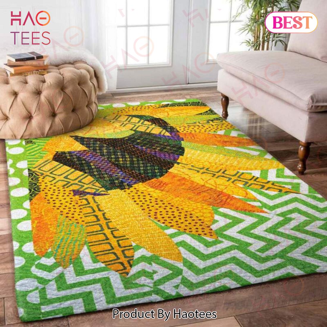 Sunflower  Area Rugs Carpet Mat Kitchen Rugs Floor Decor – ZW11