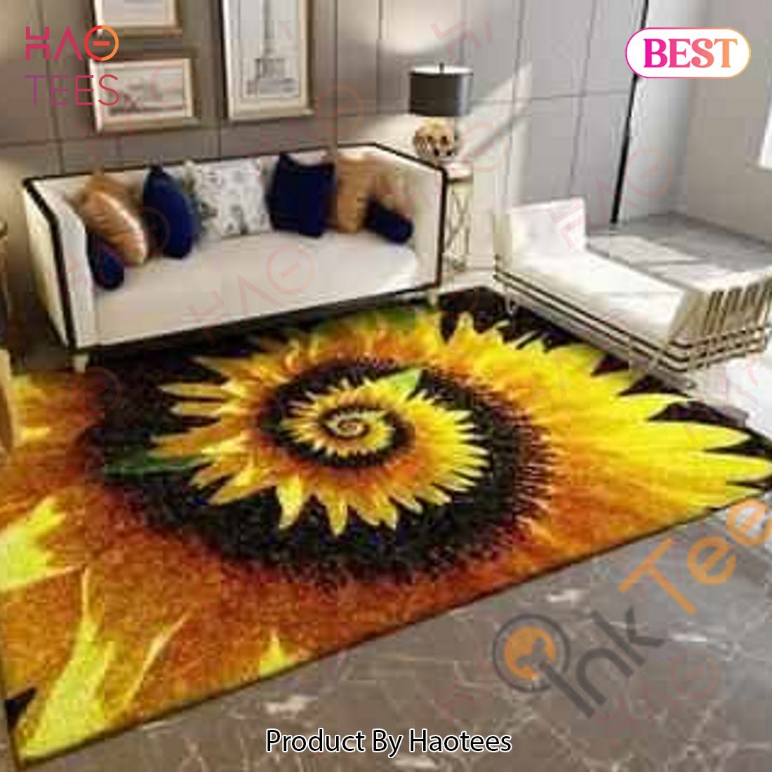 Sunflower Area Rugs Carpet Mat Kitchen Rugs Floor Decor – KQ81