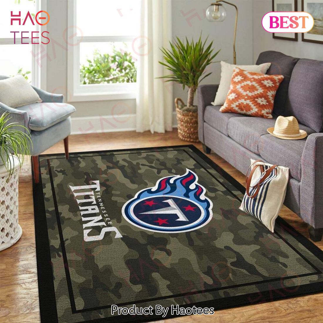 Tennessee Titans Nfl Area Rugs Camo Style Living Room Carpet Team Logo Home Rug Regtangle Carpet Floor Decor Home Decor
