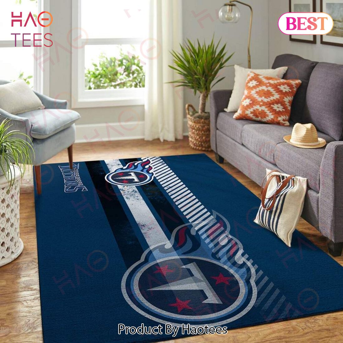 Tennessee Titans Nfl Area Rugs Living Room Carpet Team Logo Sports Rug Regtangle Carpet Floor Decor Home Decor