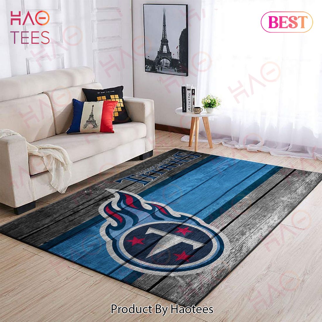 Tennessee Titans Nfl Team Logo Area Rugs Wooden Style Living Room Carpet Sports Rug Regtangle Carpet Floor Decor Home Decor