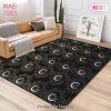 White And Black Stripe Sunflower Area Rugs Carpet Mat Kitchen Rugs Floor Decor