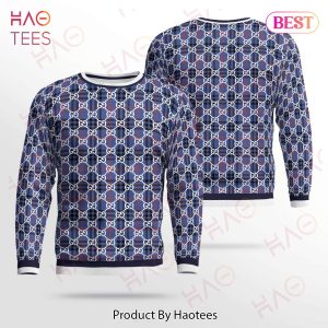 Gucci Gg Logo Pattern 3D Ugly Sweater