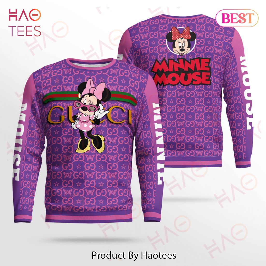 NICE) Gucci Minnie Mouse 3D Ugly Sweater - Hothot
