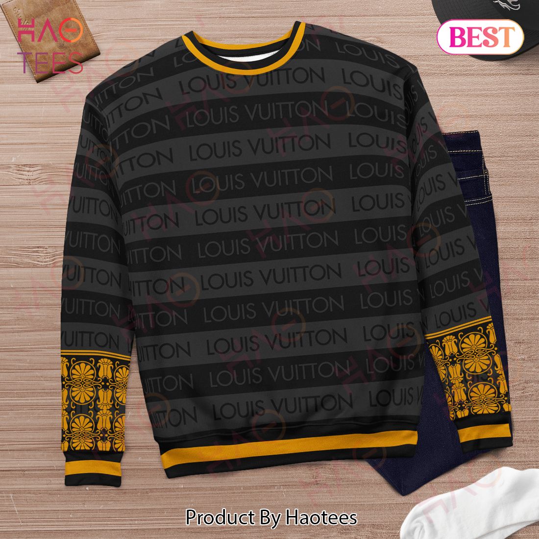 Louis Vuitton Paris Original Brand 3D Ugly Sweater