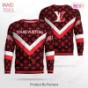 Louis Vuitton Purple Multi Baroque Print Ugly Christmas Sweater