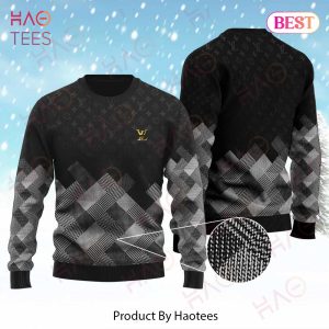 Luxury Black White Special Knit Lv Xmas Ugly Sweater Christmas Gift