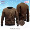 Luxury French Louis Vuitton Lv Grey 3D Ugly Sweater