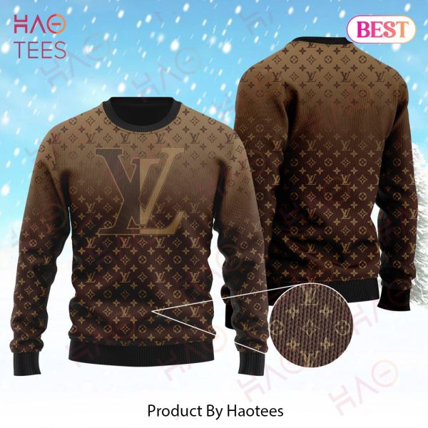 Best Luxury Brown Lv Spirit Xmas Ugly Sweater Christmas Gift Limited Edition