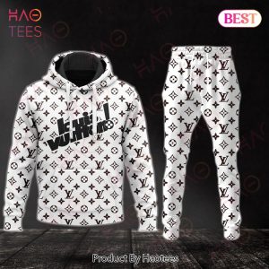Louis Vuitton White Black Hoodie & Pants