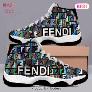 Fendi Colorful Air Jordan 11 Sneakers Shoes Hot 2022 Gifts For Men Women