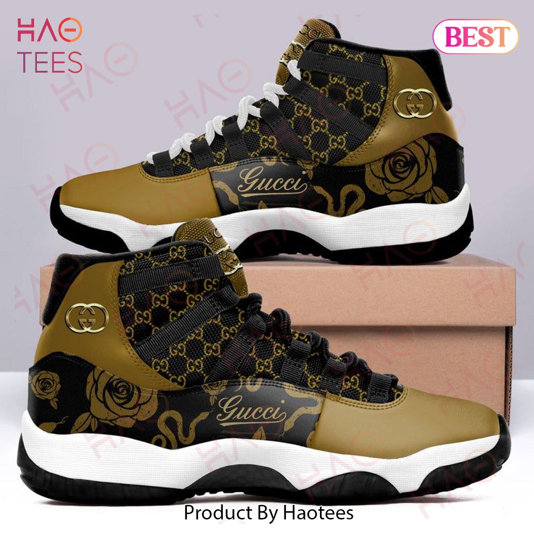 Gucci Air Jordan 11 Sneakers And Flowers Shoes Hot 2022 For Men Women