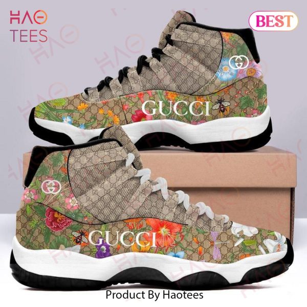 Gucci Bee Flower Air Jordan 11 Sneaker Shoes