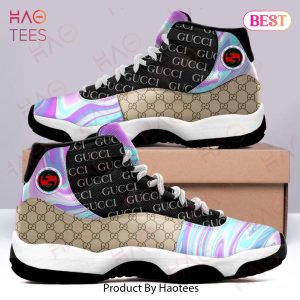 Gucci Black Hologram Air Jordan 11 Sneakers Shoes