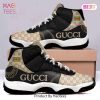 Gucci Gold Bee Brown Air Jordan 11 Sneakers Shoes