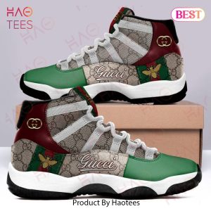 Gucci Stripe Bee Air Jordan 11 Sneakers Shoes Hot 2022 Gifts For Men Women