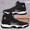 Gucci Tiger Brown Air Jordan 11 Sneakers Shoes Hot 2022 Gifts For Men Women