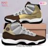 Louis Vuitton Brown Monogram Air Jordan 11 Sneakers Shoes Hot 2022 LV Gifts Unisex