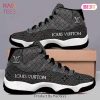 Louis Vuitton Monogram Dark Gray Air Jordan 11 Shoes