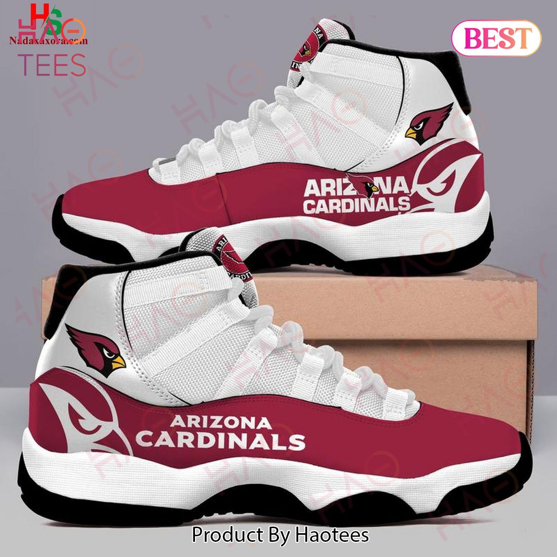 NFL Arizona Cardinals Football Team Air Jordan 11 Sneakers Shoes