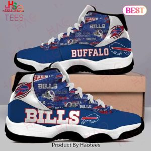 NFL Buffalo Bills Football Team Air Jordan 11 Sneakers Shoes