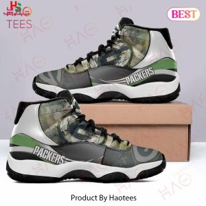NFL Green Bay Packers Football Team Air Jordan 11 Sneakers Shoes