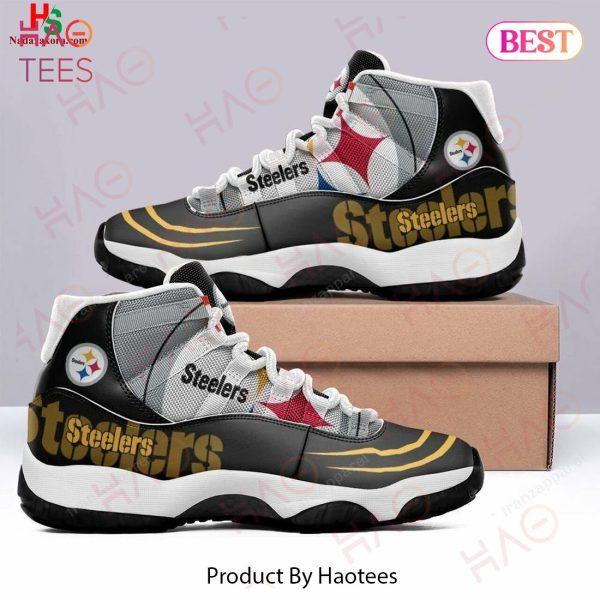 NFL Pittsburgh Steelers Football Team Air Jordan 11 Sneakers Shoes