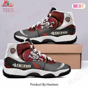 NFL San Francisco 49ers Football Team Air Jordan 11 Sneakers Shoes